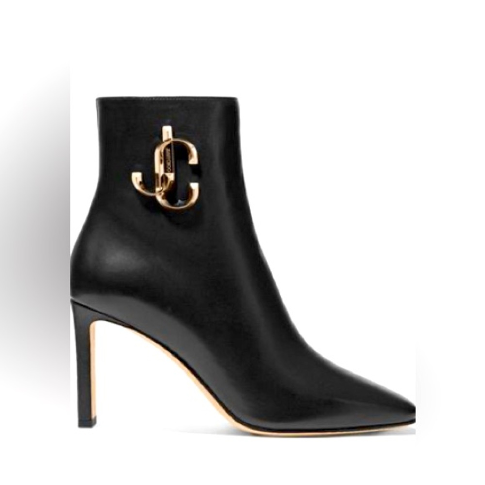 Jimmy Choo Minori 85 embellished black boots, 39.5